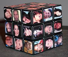 Rubik's Cube with Pictures of Diverse People
