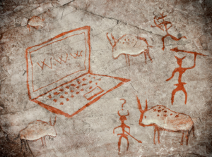 Picture of ancient cave drawings