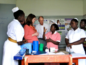 Group of nurses conversing