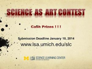Science as Art Contest Flyer